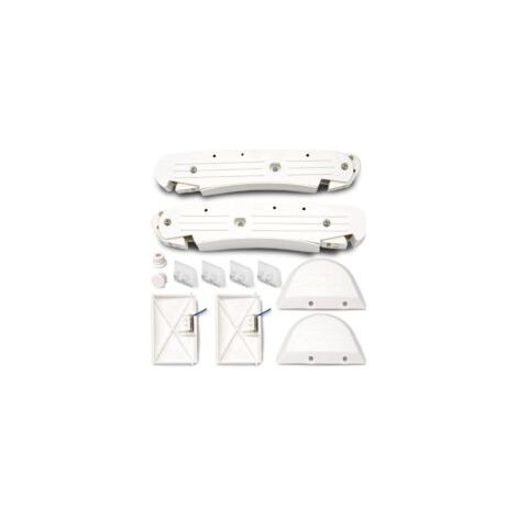 Kit de limpieza de piscinas con lente frontal y trasera AXV604WHP, tapa AXV434WHP, patines de cápsula AXV414P, repuesto para limpiador de piscinas Hayward, kit de mantenimiento combinado - Crezuo (1/4)