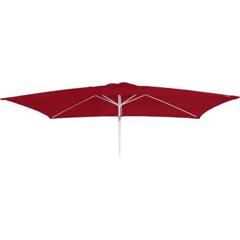 Housse de rechange pour parasol N23 - housse de rechange pour parasol - 2x3m rectangulaire tissu/textile 4 -5kg UV 50+ - bordeau (1/5)