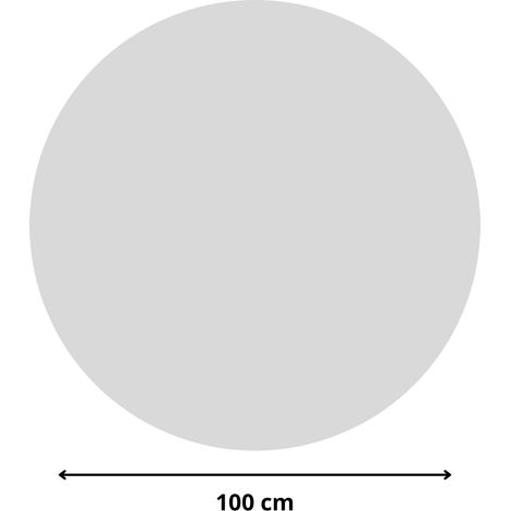 Rond verre acrylique gris 3 mm - Diamètre 100 cm (1000 mm) - Disque verre synthétique - Plaque PMMA XT - Plexiglass (1/4)