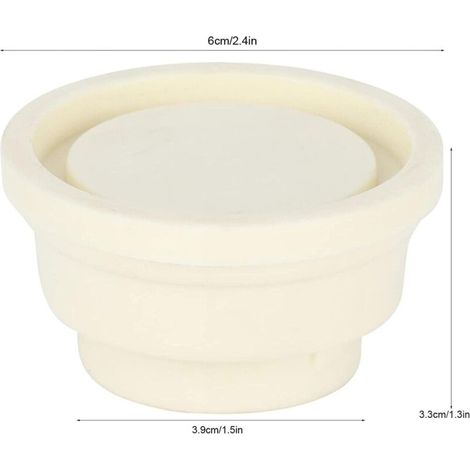 Tampon D'échelle De Piscine 2 Pièces Embouts D'échelle pour Piscine Creusée Ensemble De Pare-Chocs en Caoutchouc Blanc pour Échelles De Piscine, Pièces De Rechange Universelles (1/4)