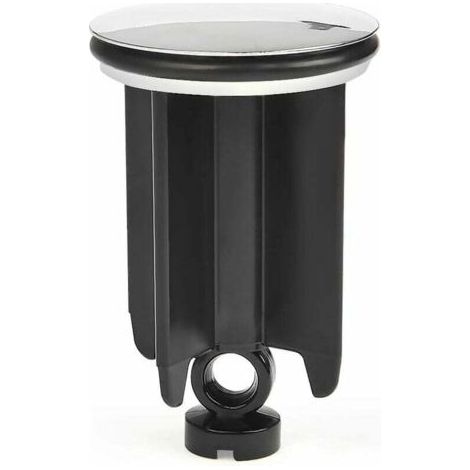 QORVA-Ersandy Bonde de Lavabo ⌀ 40mm Hauteur Réglable pour Salle de Bain, Bouchon d'évier Universel en Alliage d'Aluminium - Noir (1/4)