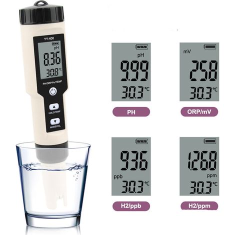 4-in-1-Teststift für wasserstoffreiches Wasser – Digitaler Tester mit LCD-Bildschirmtest (1/3)