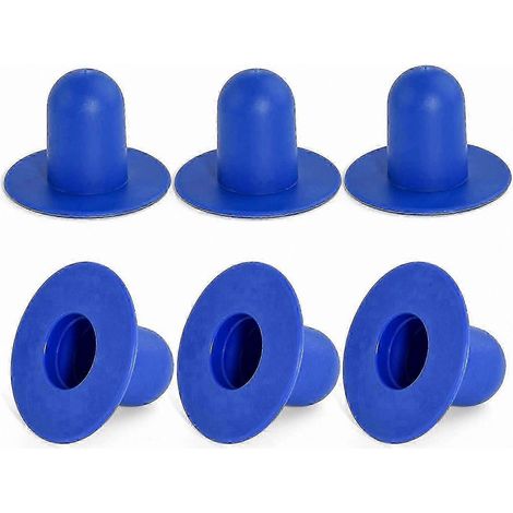 Lot de 6 bouchons muraux pour piscines hors sol - pièces de rechange, compatibles avec les trous de filtre de pompe de piscine, compatibles avec... (1/5)