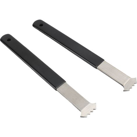 Extracteur pavés robuste acier poignée caoutchouc – Outil retrait briques, double joint grattoir, jardin (1/4)