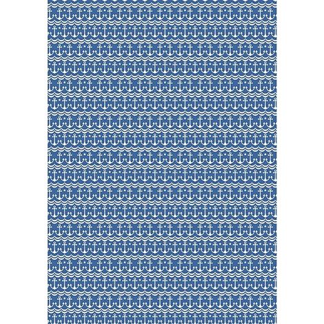 RAYHER - FOGLIO ADESIVO IN TESSUTO FABRIC STICKER 210MMx297MM - ANCORE