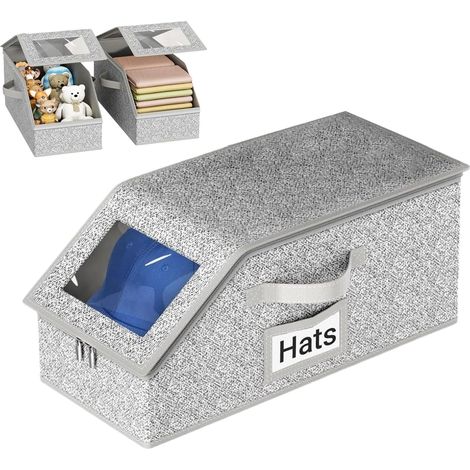Boîte Organisateur à Chapeaux Organisateur Casquettes Empilable Capacité (1/5)