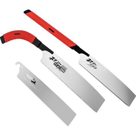 FAMEX 5550 Set de Scie Japonaise  - Kataba  - longeur de lame 225 / 265 / 300 mm - poignée de haute qualité (1/3)