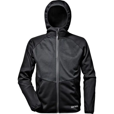 SIR SAFETY SYSTEM DRAKE Veste de travail molletonnée coupe-vent noir Taille XXL