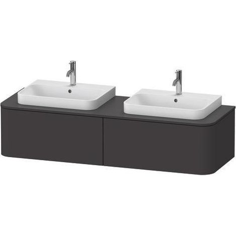WTU HAPPY D.2 PLUS 1600x550mm 2 Au blanc hgl ES noyer gauche