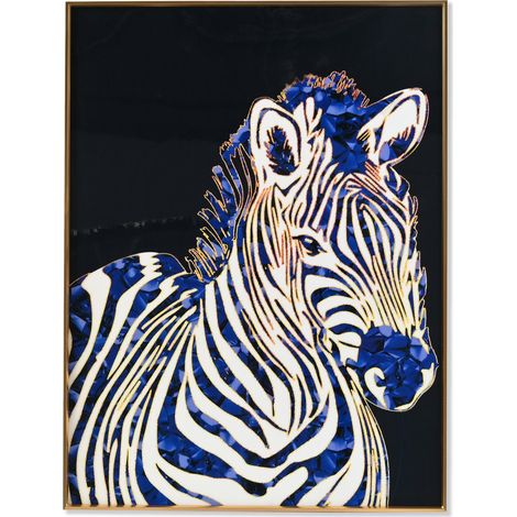 Tabelle MDF Aluminium 60x3x80 Porzellaine Zebra Material MDF Aluminium Multicolor -Familienfotos Details Details Details (1/3)