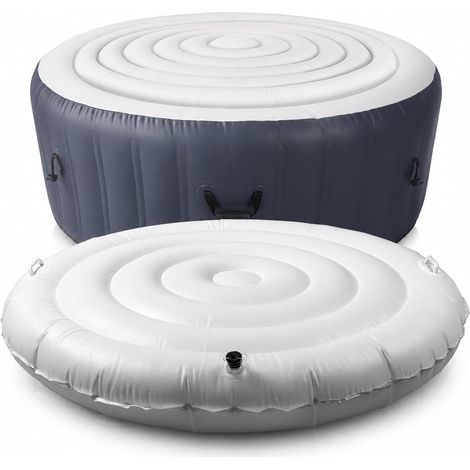 Couverture Gonflable de Spa, Couvercle Pliable à économie d'énergie, couvertures de Remplacement pour spas gonflables Ronds extérieurs (1/5)