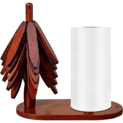 Dessous de plat en bois, forme arbre, isolant thermique (1/5)