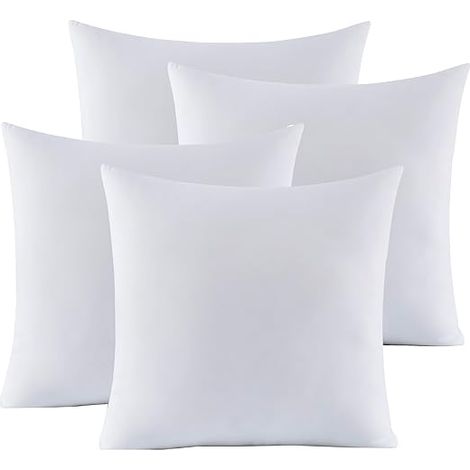 Coussins décoratifs moelleux 45x45 lot 4, coussins doux pour canapé lit fauteuil (1/5)
