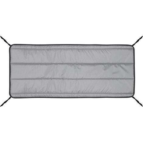 Cuscino trapuntato in schiuma 120x50 cm grigio scuro