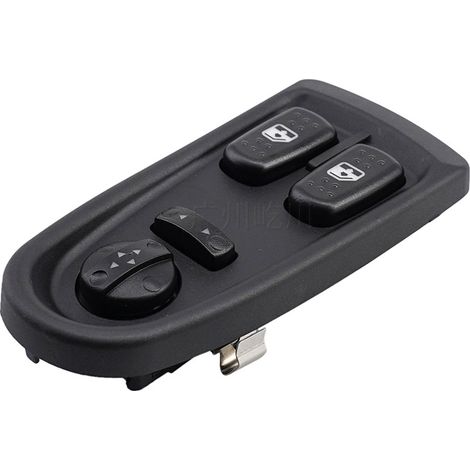 5801304491 est un interrupteur de commande pour le régulateur de vitre électrique des véhicules Iveco fabriqués entre 2006 et 2012. (1/2)