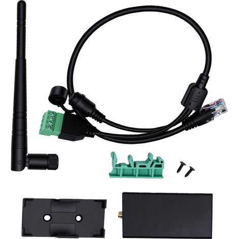 Serveur série RS485 vers WiFi avec antennes externes, module de communication sans fil, interface RJ45 (1/5)