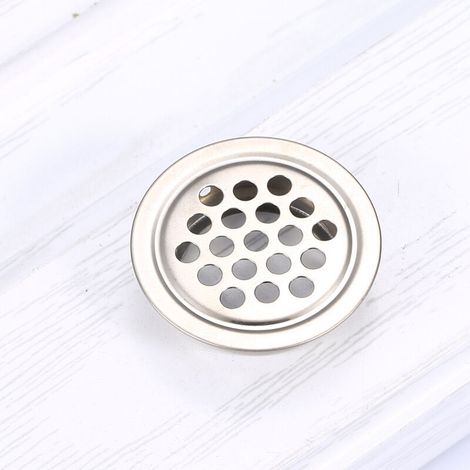Edelstahl-Lüftungsgitter Farbe Edelstahl Durchmesser 19MM 1 rundes Edelstahlgitter geeignet für Küchenschrankentlüftungen (1/5)