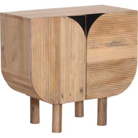 Made In Meubles – Buffet en bois de manguier Loëvan – Dimensions 80x40x75 cm – Élégance intemporelle avec rangement spacieux – Finition soignée (1/5)