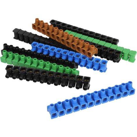 Werit Borne de dérivation 12 pôles mélangé VDE diamètre 4 mm² isolé
