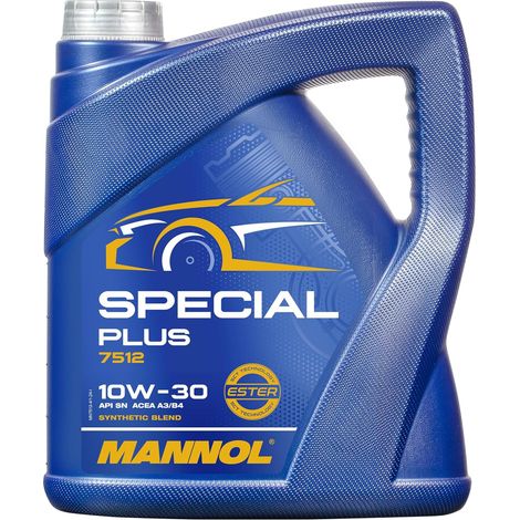 Huile moteur SPECIAL PLUS 10W-30 Huile en partie synthétique ACEA A3/B3 API SN 4 L Compatible avec VW Golf 4 3/5 portes 1J1 Golf 5 3/5 portes 1K1 Polo IV 3/5 portes 9N, 9A, SEAT, AUDI (1/5)