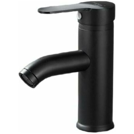 BUNTHAUS Robinet lave-mains noir mat - Mitigeur eau chaude / eau froide - Noir (1/5)