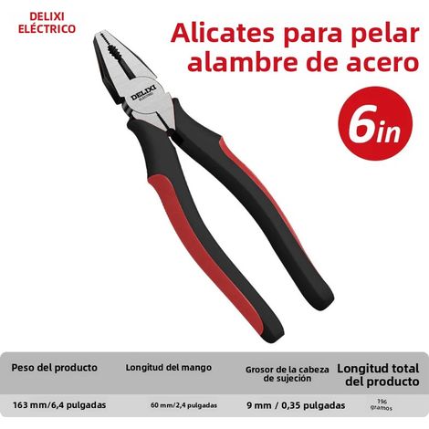 Coupe-câbles électriques à large ouverture, un outil multifonctionnel en acier au carbone pour couper, tordre et serrer le métal.