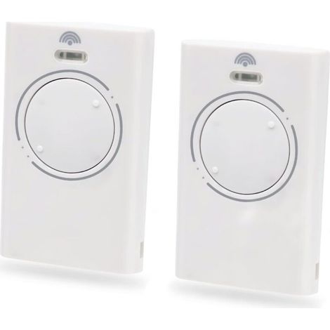 [JAMAIS UTILISÉ]2 Pièces Telecommande Porte de Émetteur de Garage 868MHz,Telecommande Portail 2 Canaux Compatible avec XT4 868 SLH LR, XT4 868 SLH, XT2 868 SLH LR, XT2 868 SLH（White）