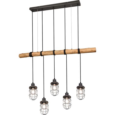 Lampada a sospensione vintage gabbia faretto soffitto illuminazione soggiorno lampada a sospensione trio 308100567 (1/5)