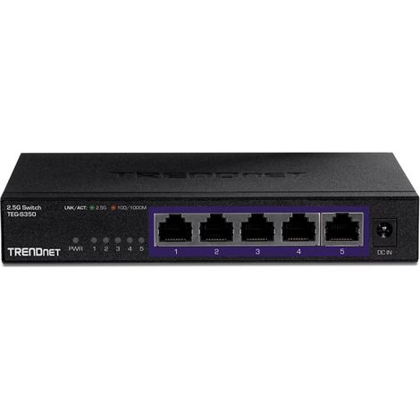 Switch réseau TrendNet TEG-S380 2.5 GBit/s S380752 (1/2)
