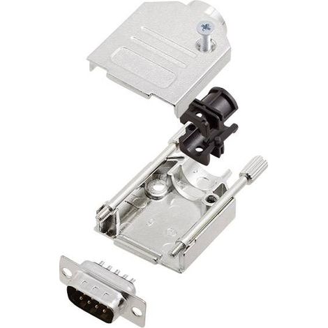 Kit embase SUB-D mâle Nombre de pôles: 9 encitech DTZK09-DBP-K 6355-0002-01 180 ° fût à souder 1 set S764671