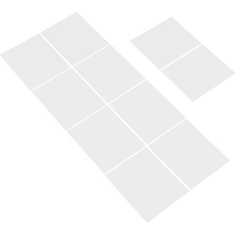 Lot de 10 films diffuseurs de lumière LED 50 m auto-adhésifs blancs anti-éblouissement pour plafonniers doux et uniformes bureau et à la maison 5 cm (1/5)