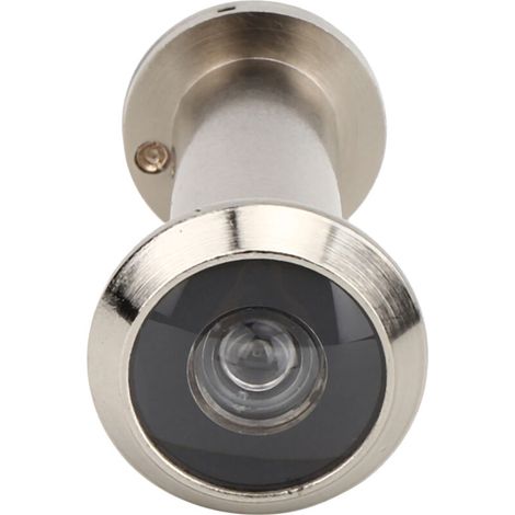 Spyhole de sécurité 220 degrés avec couvercle anti-vol et finition brossée pour porte d'entrée