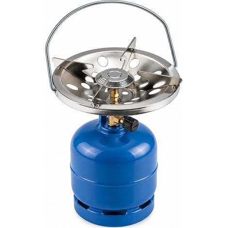 Fornello a Gas ad Avvitare 1,35 kW per Bombola con Attacco Italiano – Fornellino Portatile Compatto per Campeggio, Outdoor e Cucina (1/3)