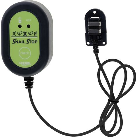 Kerbl Snail Stop Stromgerät inkl. Kontaktclip + Halteplatte, Spannung 9 V