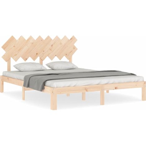 Maison Exclusive - Massivholzbett ohne Matratze 160x200 cm Kiefer