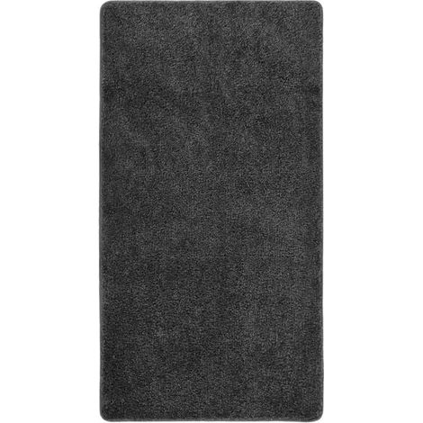 Tapis antidérapant à poils longs, gris, 80 x 150 cm (1/5)