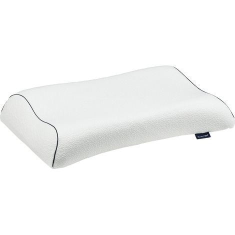 Technogel New Generation Original Anatomic Curve - Cuscino ortopedico per cervicale, antibatterico, in gel HWS per dormire sulla schiena e sul fianco, con federa 66 x 40 x 11 cm (1/2)