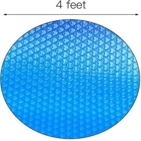 Couverture à bulles - Couverture solaire ronde pour piscine. Protection solaire pour piscine extérieure, chauffage de bassin de jardin. Film d'isolation thermique pour piscine Ø 120 cm.