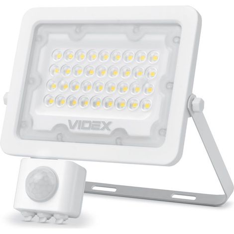 Halogenstrahler PIR Bewegungsmelder 30W neutrales Licht 5000K 2700lm IP65 LUCA Videx