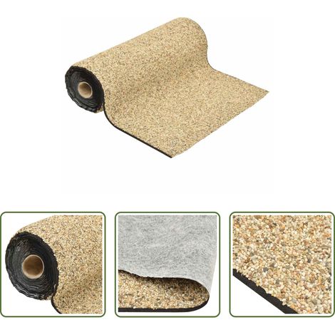 vidaXL Ruisseau de jardin -  Revêtement de pierre Sable naturel 250x60 cm (1/5)