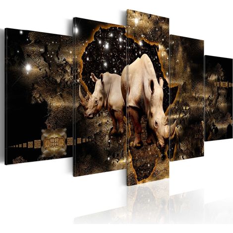 Quadro - Rinoceronte d'oro - 200x100 (1/4)