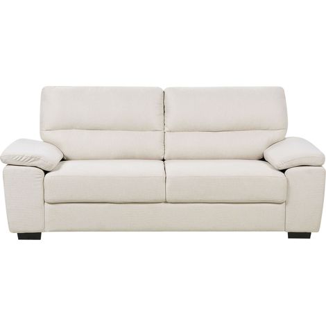 Sofa 3-Sitzer VOGAR Stoff Hellbeige (1/5)