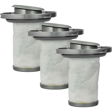 vhbw 3x filtro di separazione compatibile con OBH Nordica EO9617, EO6878, EO6838, EO9631 aspirapolvere - Filtro di ricambio, lavabile bianco / grigio