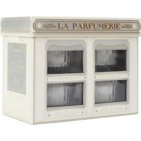 Lot de 4 Bougies - HOME DECO FACTORY - Parfumées - Blanches (1/5)