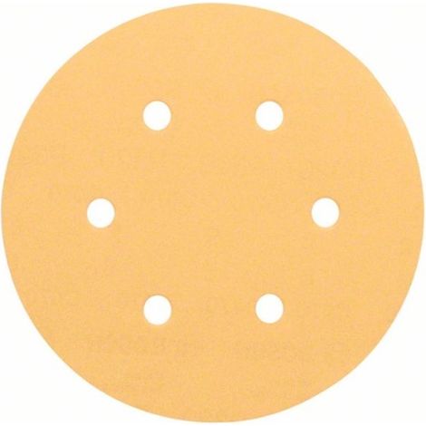 5 hojas abrasivas BOSCH Professional C470 Mejor para madera y pintura para lijadoras excéntricas de Ø 150 mm - 6 orificios