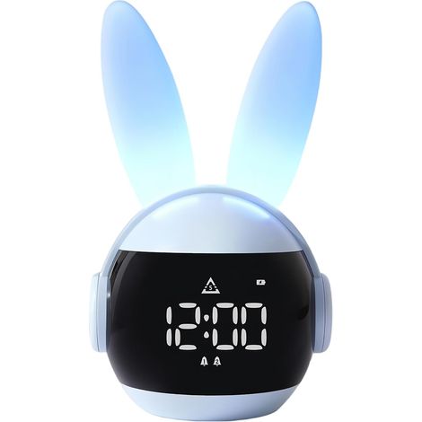 Horloge Numérique Enfant Design Lapin Réveil Lumineux (1/5)