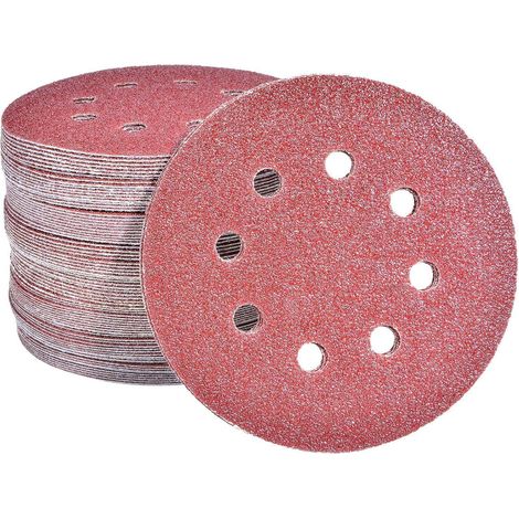 Schleifscheiben 125mm 8 Loch Klett 40 Körnung 100 100x40 Grit (1/5)