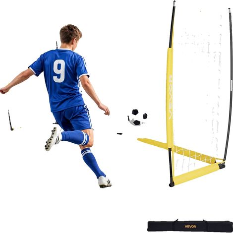 Porta da calcio portatile Vevor, 3,6 x 1,8 metri per adulti e bambini, rete da calcio da giardino, grande rete da allenamento, set porta da allenamento (1/2)