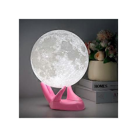 Lampe de lune LED 3D Galaxie avec télécommande et commande tactile, veilleuse lune, cadeau pour filles, garçons, enfants, femmes, anniversaire (10 cm)