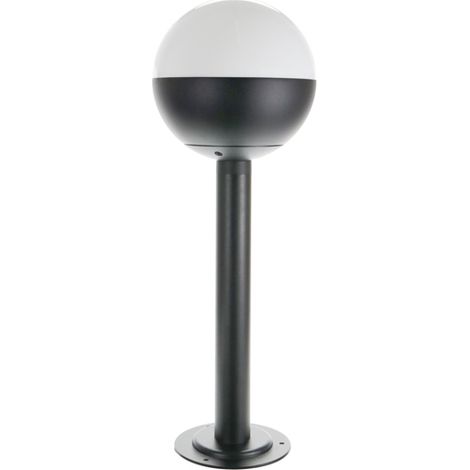 IluminaShop - Baliza Redonda II Negra Black Edition para Exterior Jardin 1XE27 500mm IP44 (1/4)